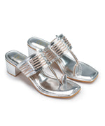 Load image into Gallery viewer, Full Moon Silver Block Heel
